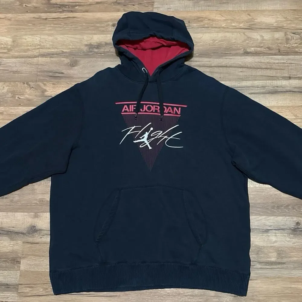 Y2K Air Jordan Chicago Black White Red Vintage Hoodie Sweatshirt 411234-018